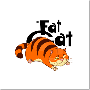 Fat red cat Posters and Art